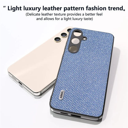ABEEL For Samsung Galaxy S24+ Protective Phone Cover Rhinestone Texture Leather Back Case