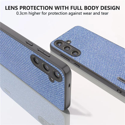ABEEL For Samsung Galaxy S24+ Protective Phone Cover Rhinestone Texture Leather Back Case