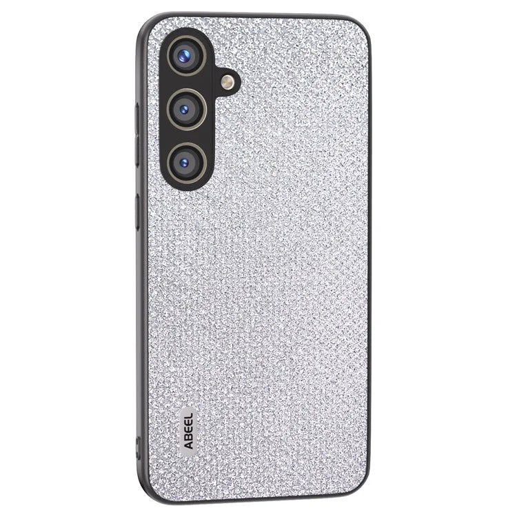 ABEEL For Samsung Galaxy S24+ Protective Phone Cover Rhinestone Texture Leather Back Case