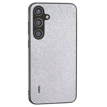 ABEEL For Samsung Galaxy S24+ Protective Phone Cover Rhinestone Texture Leather Back Case