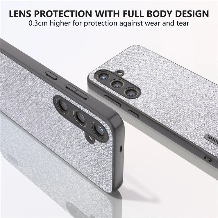 ABEEL For Samsung Galaxy S24+ Protective Phone Cover Rhinestone Texture Leather Back Case