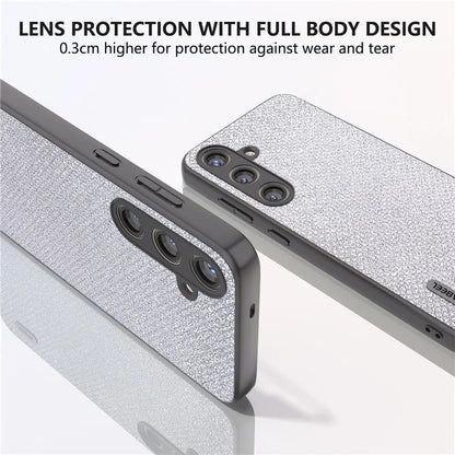 ABEEL For Samsung Galaxy S24+ Protective Phone Cover Rhinestone Texture Leather Back Case
