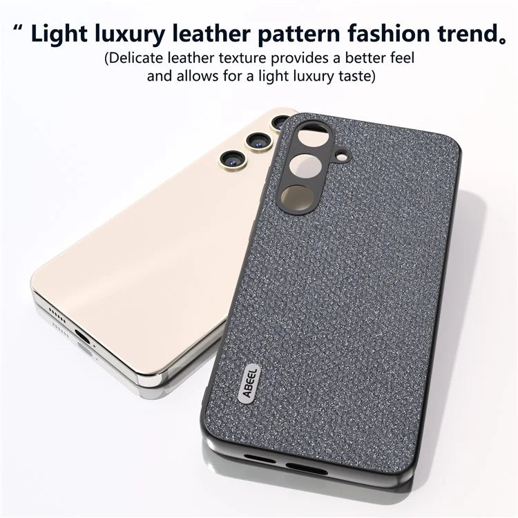 ABEEL For Samsung Galaxy S24+ Protective Phone Cover Rhinestone Texture Leather Back Case