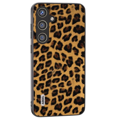 ABEEL For Samsung Galaxy S24+ Leopard Print Leather Case Anti-Scratch Cover