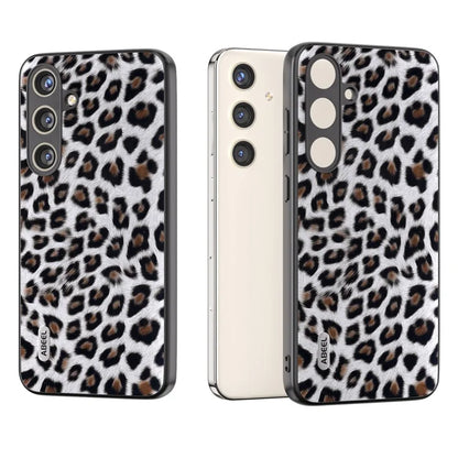 ABEEL For Samsung Galaxy S24+ Leopard Print Leather Case Anti-Scratch Cover