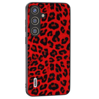 ABEEL For Samsung Galaxy S24+ Leopard Print Leather Case Anti-Scratch Cover