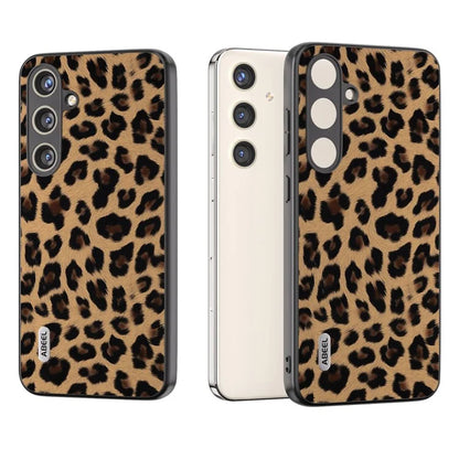 ABEEL For Samsung Galaxy S24+ Leopard Print Leather Case Anti-Scratch Cover
