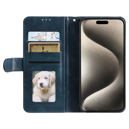 For iPhone 14 Pro Case Wallet Stand Leather Phone Protective Cover with a Strap