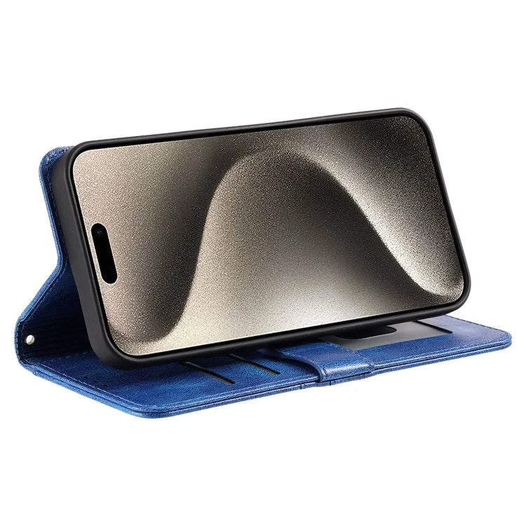 For iPhone 14 Pro Case Wallet Stand Leather Phone Protective Cover with a Strap