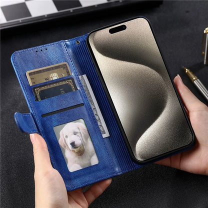 For iPhone 14 Pro Case Wallet Stand Leather Phone Protective Cover with a Strap