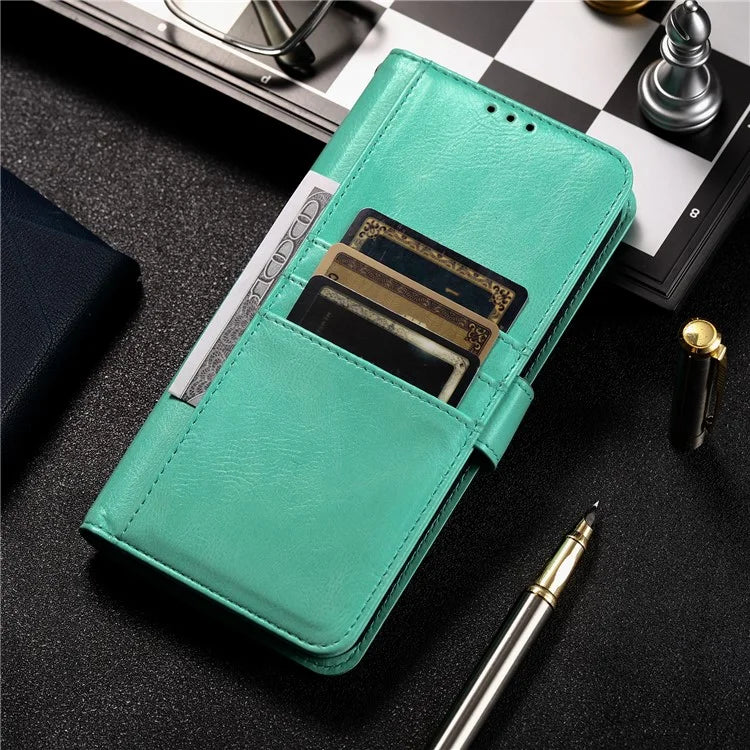 For iPhone 14 Pro Case Wallet Stand Leather Phone Protective Cover with a Strap