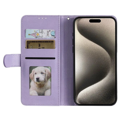 For iPhone 14 Pro Case Wallet Stand Leather Phone Protective Cover with a Strap