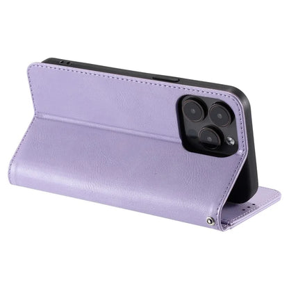 For iPhone 14 Pro Case Wallet Stand Leather Phone Protective Cover with a Strap