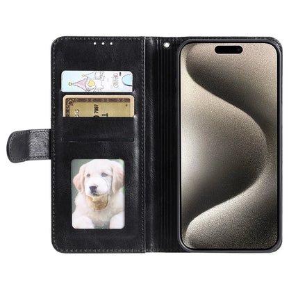 For iPhone 14 Pro Case Wallet Stand Leather Phone Protective Cover with a Strap