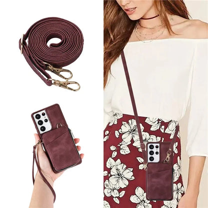 For Samsung Galaxy S21 Ultra 5G Cell Phone Case PU Leather+TPU Zipper Wallet Cover