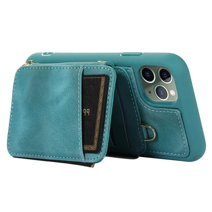 For iPhone 11 Pro Max Cell Phone Case PU Leather+TPU Kickstand Cover