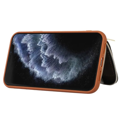 For iPhone 11 Pro Max Cell Phone Case PU Leather+TPU Kickstand Cover