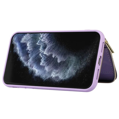 For iPhone 11 Pro Max Cell Phone Case PU Leather+TPU Kickstand Cover