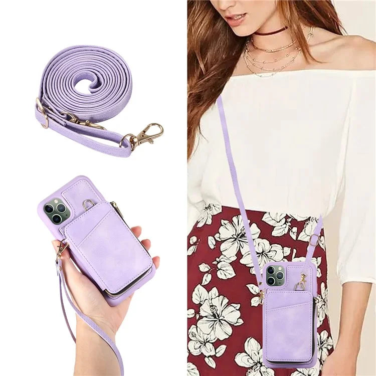 For iPhone 11 Pro Max Cell Phone Case PU Leather+TPU Kickstand Cover