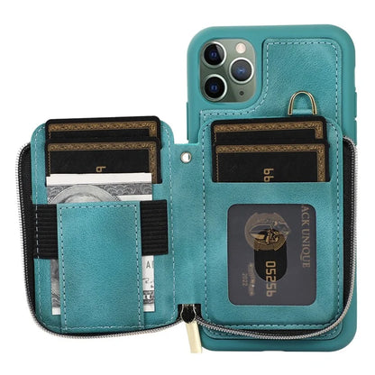 For iPhone 11 Pro Cell Phone Case Drop Proof PU Leather+TPU Kickstand Cover