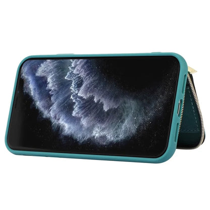 For iPhone 11 Pro Cell Phone Case Drop Proof PU Leather+TPU Kickstand Cover