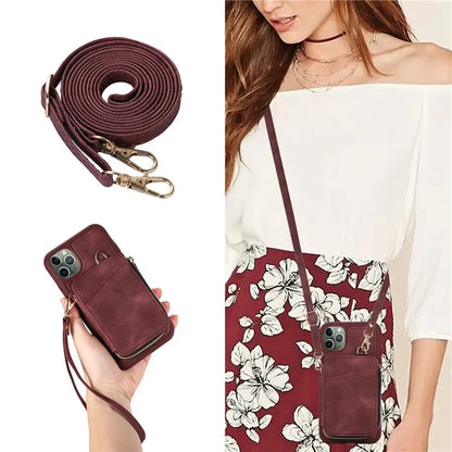 For iPhone 11 Pro Cell Phone Case Drop Proof PU Leather+TPU Kickstand Cover