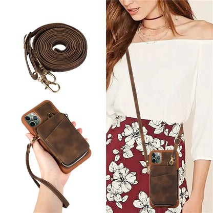 For iPhone 11 Pro Cell Phone Case Drop Proof PU Leather+TPU Kickstand Cover