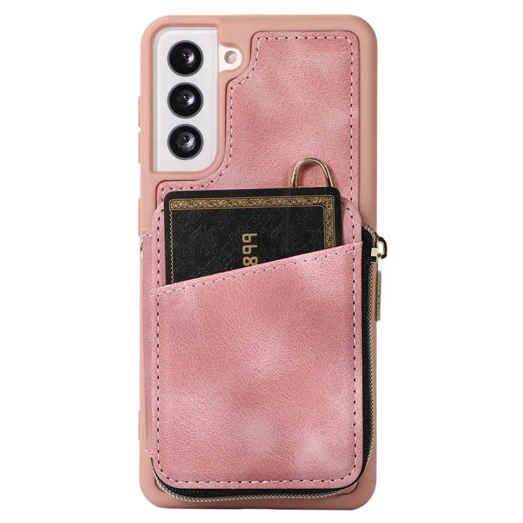 For Samsung Galaxy S21+ 5G Cell Phone Case PU Leather+TPU Shockproof Cover