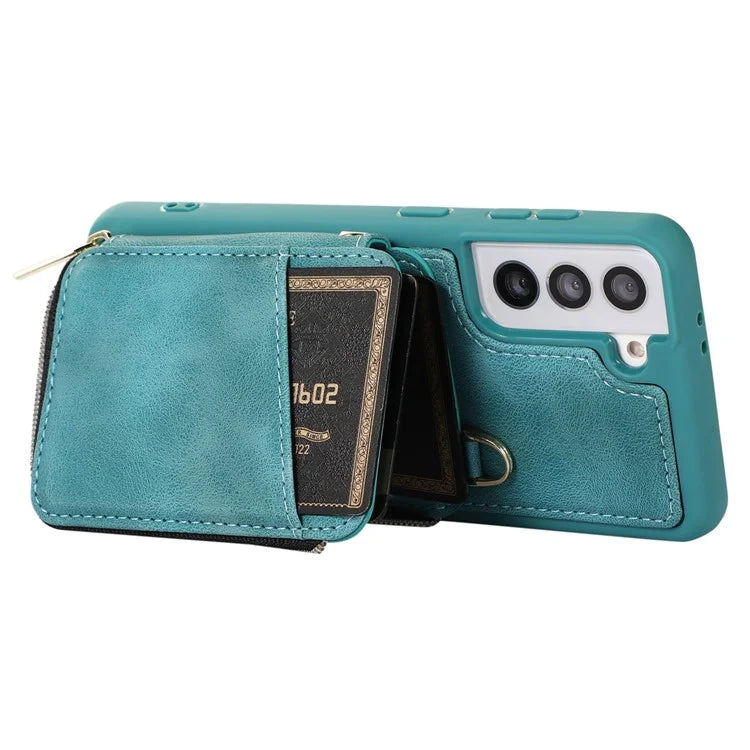 For Samsung Galaxy S21+ 5G Cell Phone Case PU Leather+TPU Shockproof Cover