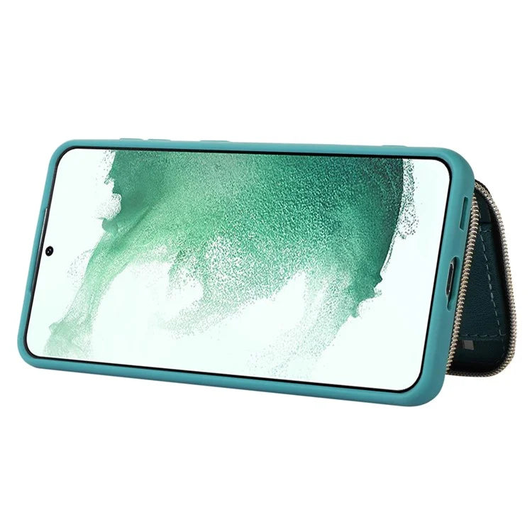 For Samsung Galaxy S21+ 5G Cell Phone Case PU Leather+TPU Shockproof Cover