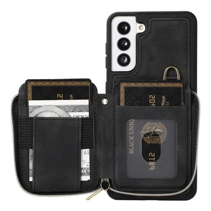 For Samsung Galaxy S21+ 5G Cell Phone Case PU Leather+TPU Shockproof Cover