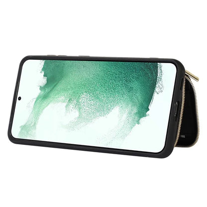 For Samsung Galaxy S21+ 5G Cell Phone Case PU Leather+TPU Shockproof Cover