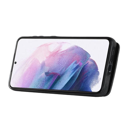 For Samsung Galaxy S21+ 5G Case RFID Blocking PU+TPU Phone Cover with Card Slots