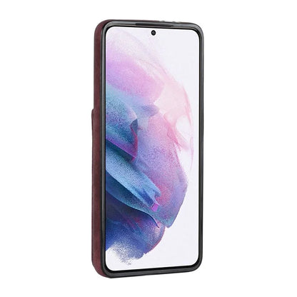 For Samsung Galaxy S21+ 5G Case RFID Blocking PU+TPU Phone Cover with Card Slots