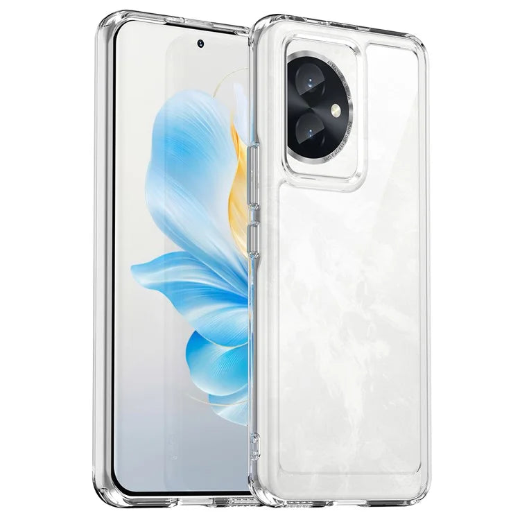 For Honor 100 5G High-Transparency Case TPU + Acrylic Phone Cover (Big Rear Lens Hole)