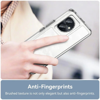 For Honor 100 5G High-Transparency Case TPU + Acrylic Phone Cover (Big Rear Lens Hole)
