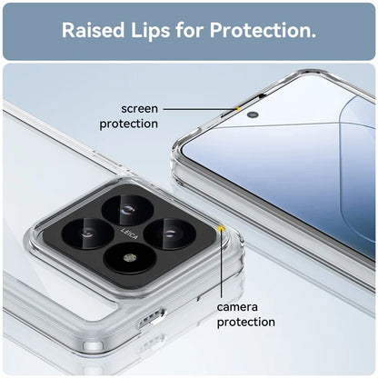 For Xiaomi 14 Pro High-Clarity Case TPU + Acrylic Phone Cover (Big Rear Lens Hole)