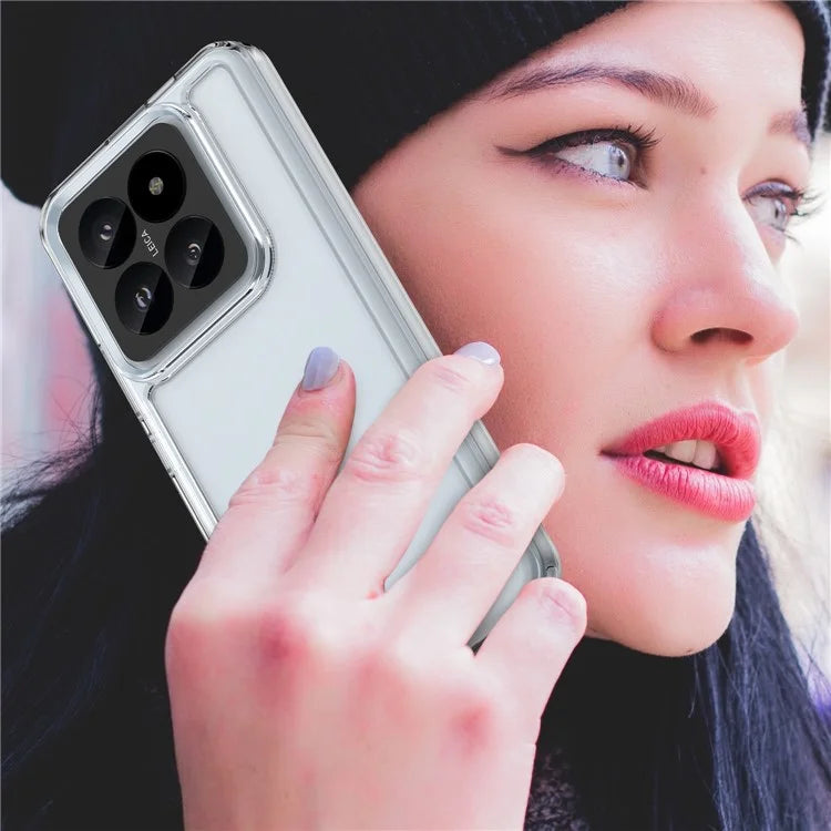 For Xiaomi 14 Pro High-Clarity Case TPU + Acrylic Phone Cover (Big Rear Lens Hole)