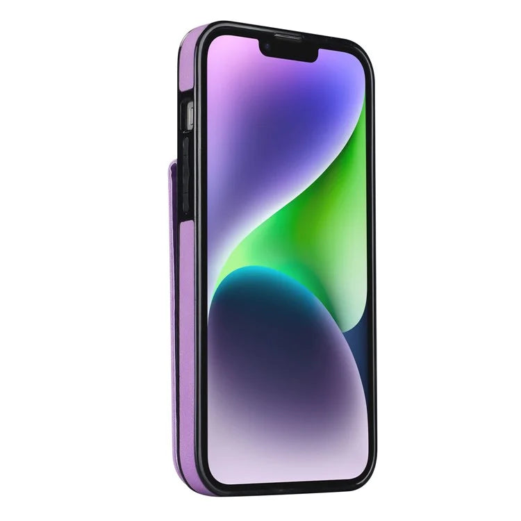 PU+TPU Cover for iPhone 13 mini , Ring Kickstand RFID Blocking Cell Phone Case