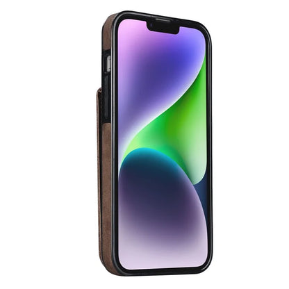 PU+TPU Cover for iPhone 13 mini , Ring Kickstand RFID Blocking Cell Phone Case