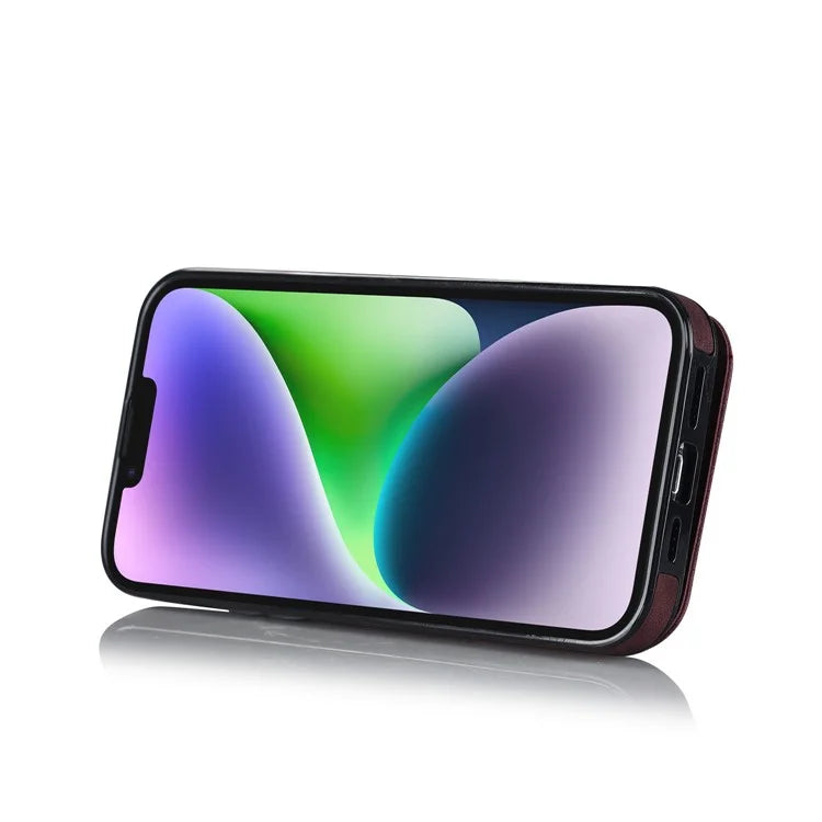 PU+TPU Cover for iPhone 13 mini , Ring Kickstand RFID Blocking Cell Phone Case
