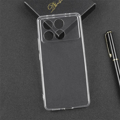 Flexible TPU Shell for Xiaomi Redmi K70E 5G / Poco X6 Pro 5G Case Transparent TPU Mobile Phone Cover