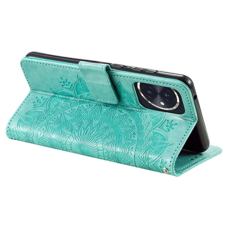 For Honor 100 5G Case Leather Wallet Stand Cover with Pattern Printing