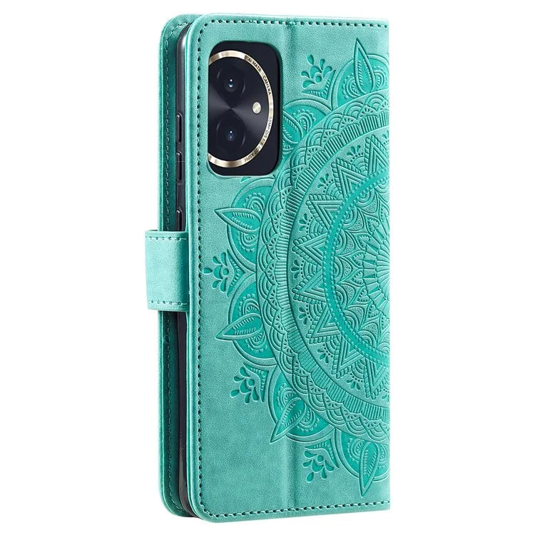 For Honor 100 5G Case Leather Wallet Stand Cover with Pattern Printing