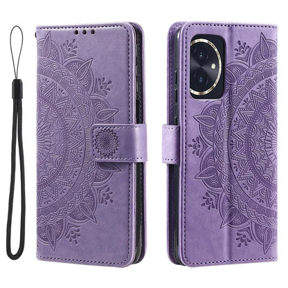 For Honor 100 5G Case Leather Wallet Stand Cover with Pattern Printing