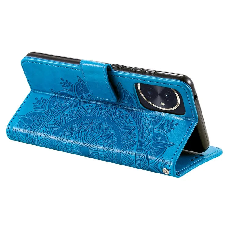 For Honor 100 5G Case Leather Wallet Stand Cover with Pattern Printing