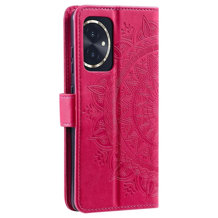 For Honor 100 5G Case Leather Wallet Stand Cover with Pattern Printing