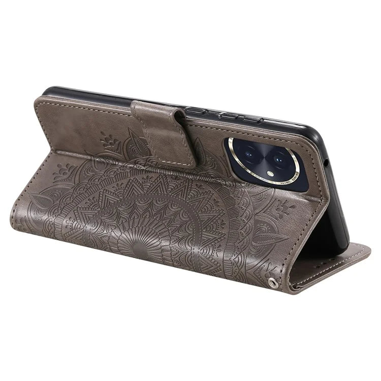 For Honor 100 5G Case Leather Wallet Stand Cover with Pattern Printing
