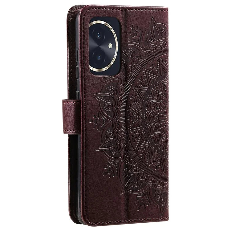 For Honor 100 5G Case Leather Wallet Stand Cover with Pattern Printing