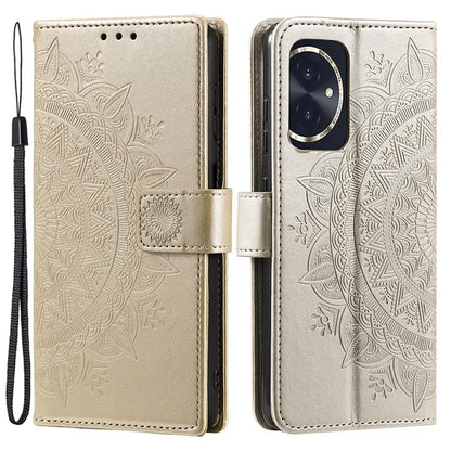 For Honor 100 5G Case Leather Wallet Stand Cover with Pattern Printing